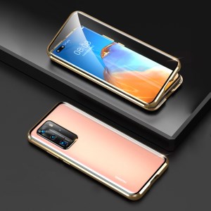 Case Huawei P40 Pro / Pre-order * กระจกเทมเปอร์สองด้านกันกระแทก Magnetic Attraction เคสพร้อมฝาปิดเลนส์กล้อง *