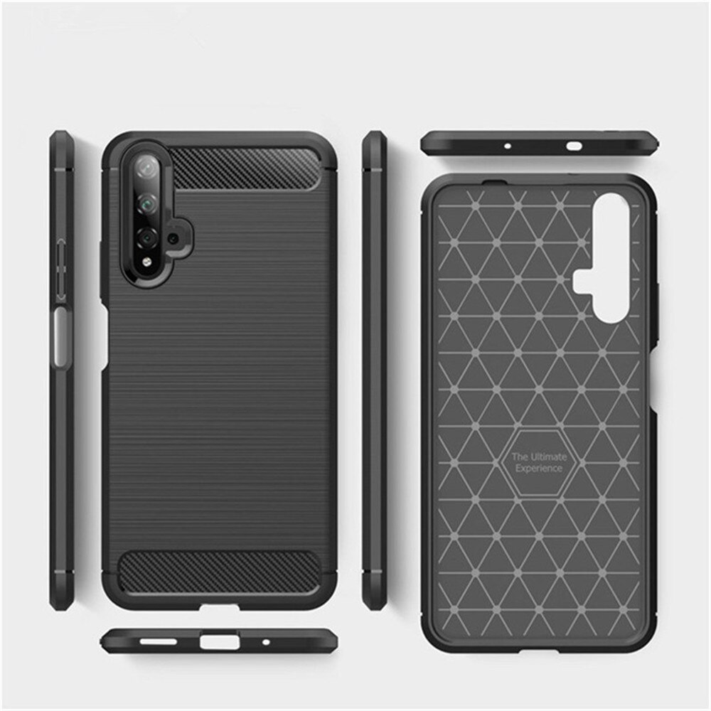 Case Huawei Nova 5T / Pre-order * พื้นผิวคาร์บอนไฟเบอร์ ทำจากวัสดุ TPU คุณภาพสูงปลอดสารพิษและทนทาน *