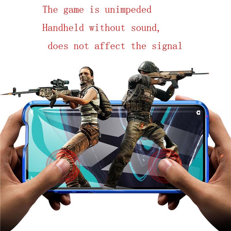 Case OPPO Reno 2 # พรีออเดอร์ * เคสอลูมิเนียมโลหะแม่เหล็ก 360 + สองด้านกระจกนิรภัย *