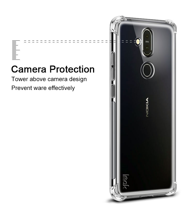 Case Nokia 8.1 / Pre-Order * IMAK TPU พรีเมี่ยมยืดหยุ่นและทนทาน + ฟิล์มกันรอย *