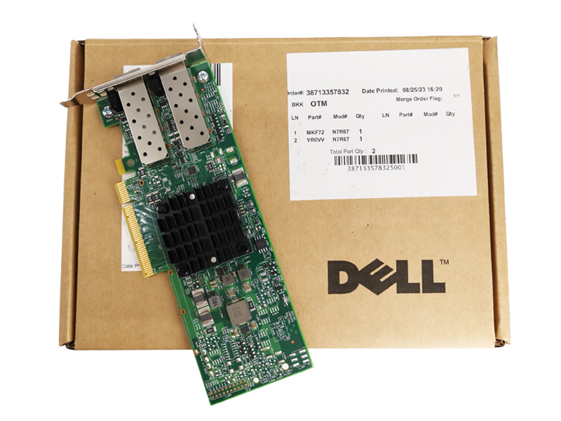 เน็ตเวิร์คการ์ด Lan Card 10Gbps Dell Poweredge C6420 R640 R740 แท้ ประกัน Dell ราคา พิเศษ NIC Network Interface Card Dell C6420 R640 R740 2 port ตรงรุ่น ตรงสเปค