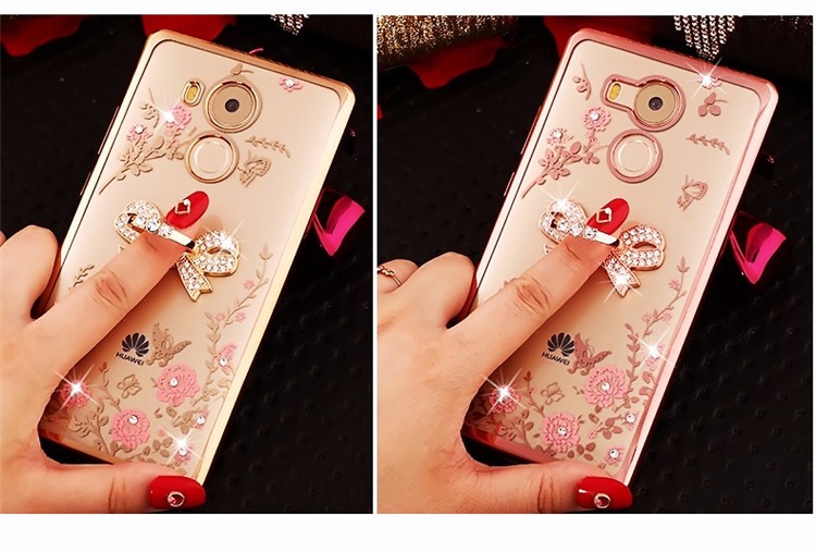 Case Huawei Honor 6 Plus / Pre-order * เคสหรูหราเทคนิคการชุบทอง TPU ซิลิโคนอ่อนนุ่ม + แหวน *