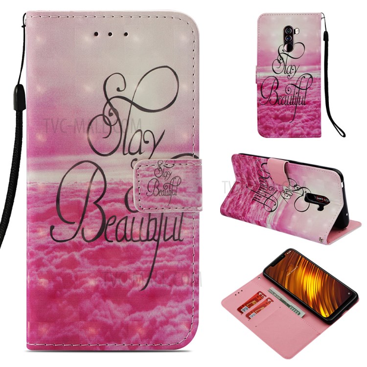 Case Xiaomi Pocophone F1 / พรีออเดอร์ * รูปแบบการพิมพ์ปกหนัง PU การออกแบบกระเป๋าสตางค์เหมาะกับบัตรและเงินสด *