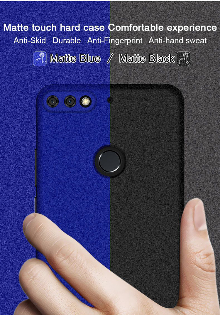Case Huawei Y7 Pro 2018 / Pre-order * IMAK Matte ผิว PC Back เคสที่มีขา Protector + ฟิล์มหน้าจอ *