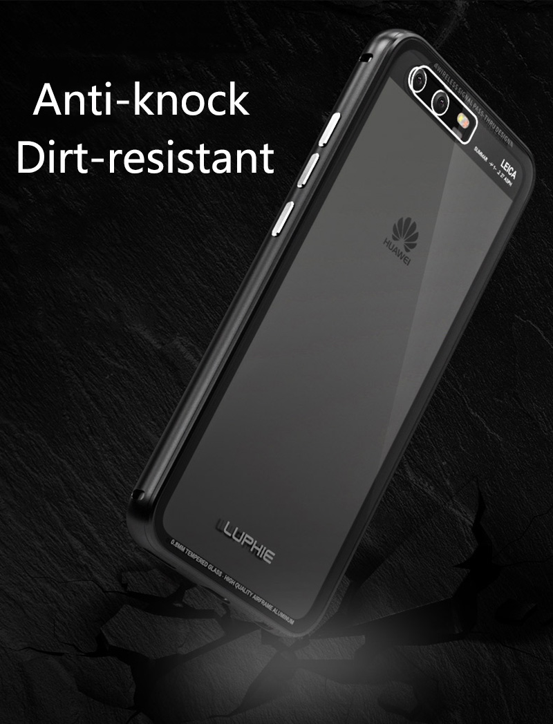 Case Huawei P10 Plus / Pre-order * LUPHIE Aircraft กรอบเคสอลูมิเนียมโลหะกรอบ + 9H ปกกระจกใสนิรภัย *