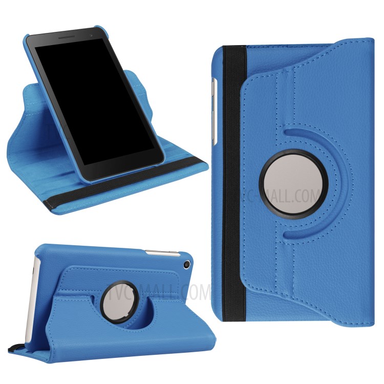 Case Huawei Mediapad T2 7.0 / Pre-order * เคสหนัง PU พื้นผิวลิ้นจี่ หมุน 360 องศา *