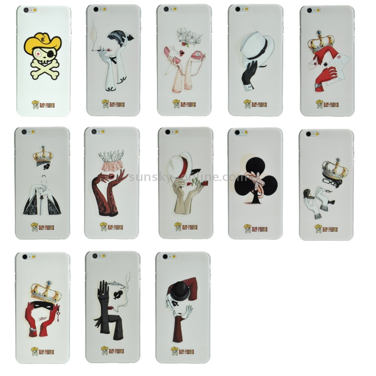 Case iPhone 6s Plus / 6 Plus # Pre-order * ENKAY รูปแบบตัวละครสร้างสรรค์เคส TPU สีขาว *