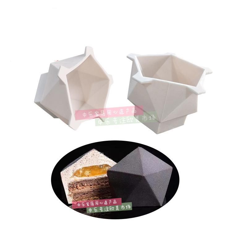 แม่พิมพ์ซิลิโคนเนื้อนิ่ม เพชร 3D 160g 1หลุม