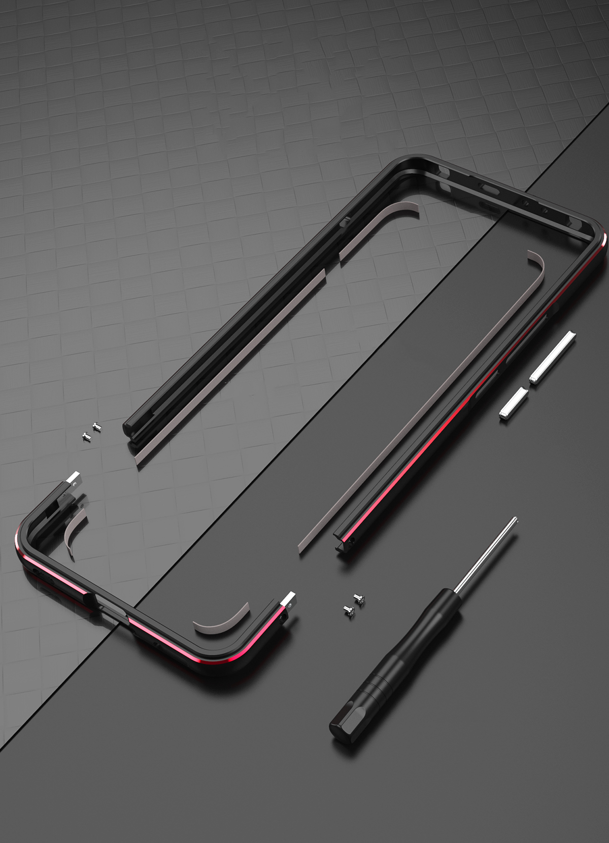 Case Xiaomi Mi 11 5G # Pre-Order * เคสกันกระแทกกรอบโลหะแบบไม่มีด้านหลัง + ตัวป้องกันเลนส์พร้อมการออกแบบสกรูล็อค *