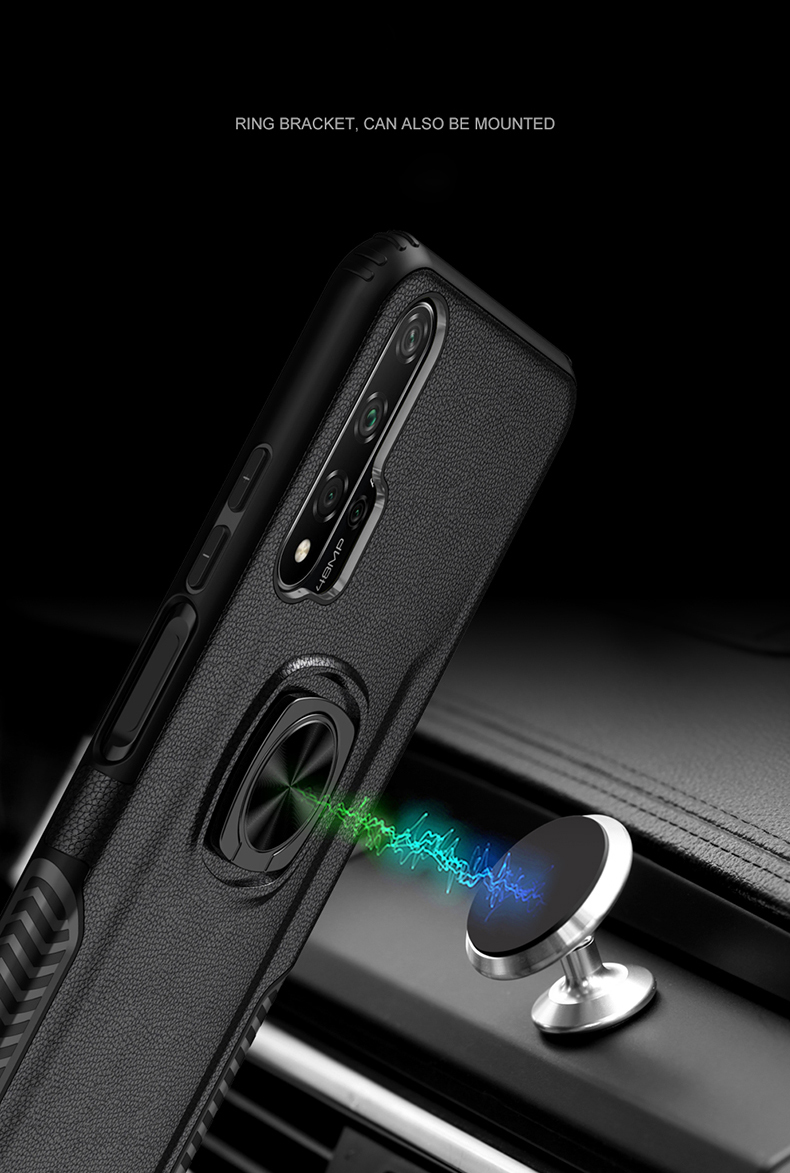 Case Huawei Nova 5T / Pre-order * 360 องศา หมุนแหวน + ขา PC + TPU Case ไฮบริด *