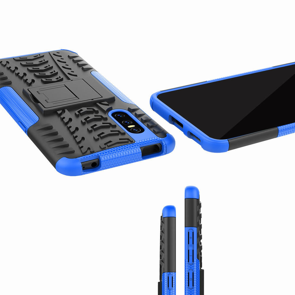 Case Vivo V15 Pro / Pre- Order * เคสโทรศัพท์มือถือยางลาย PC + TPU ไฮบริดแบบ 2-in-1 พร้อมขาตั้ง *