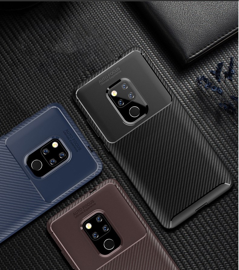 Case Huawei Mate 20 / Pre-order * เคสคาร์บอนไฟเบอร์ ซอฟท์ซิลิโคน *