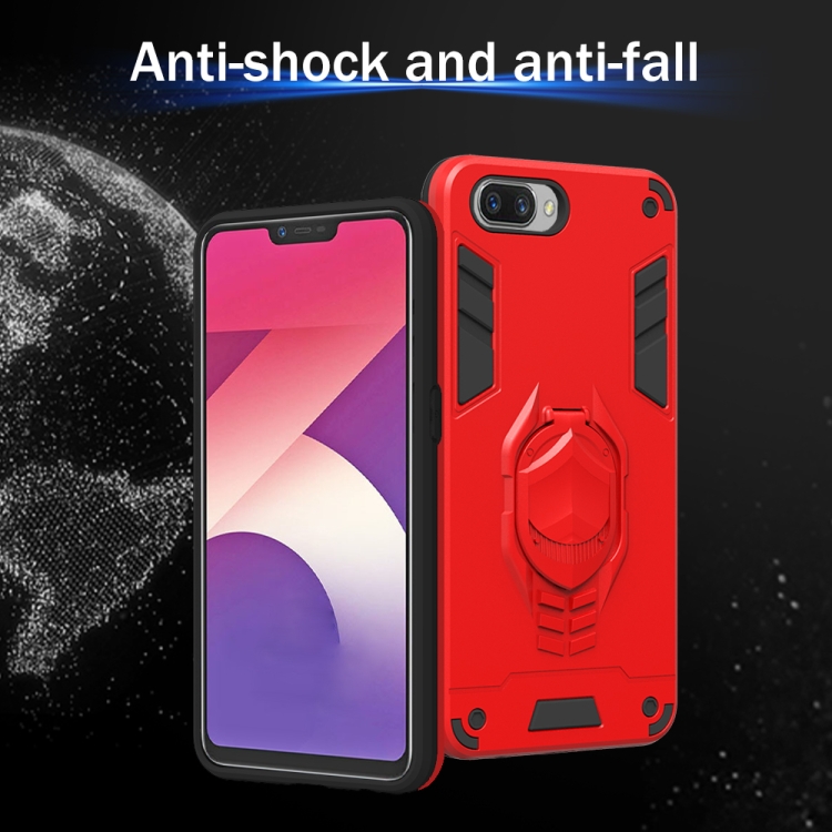 Case OPPO A3S # Pre-order * 2 in 1 Armor Knight Series เคสพีซี + TPU พร้อมตัวยึดที่มองไม่เห็น *