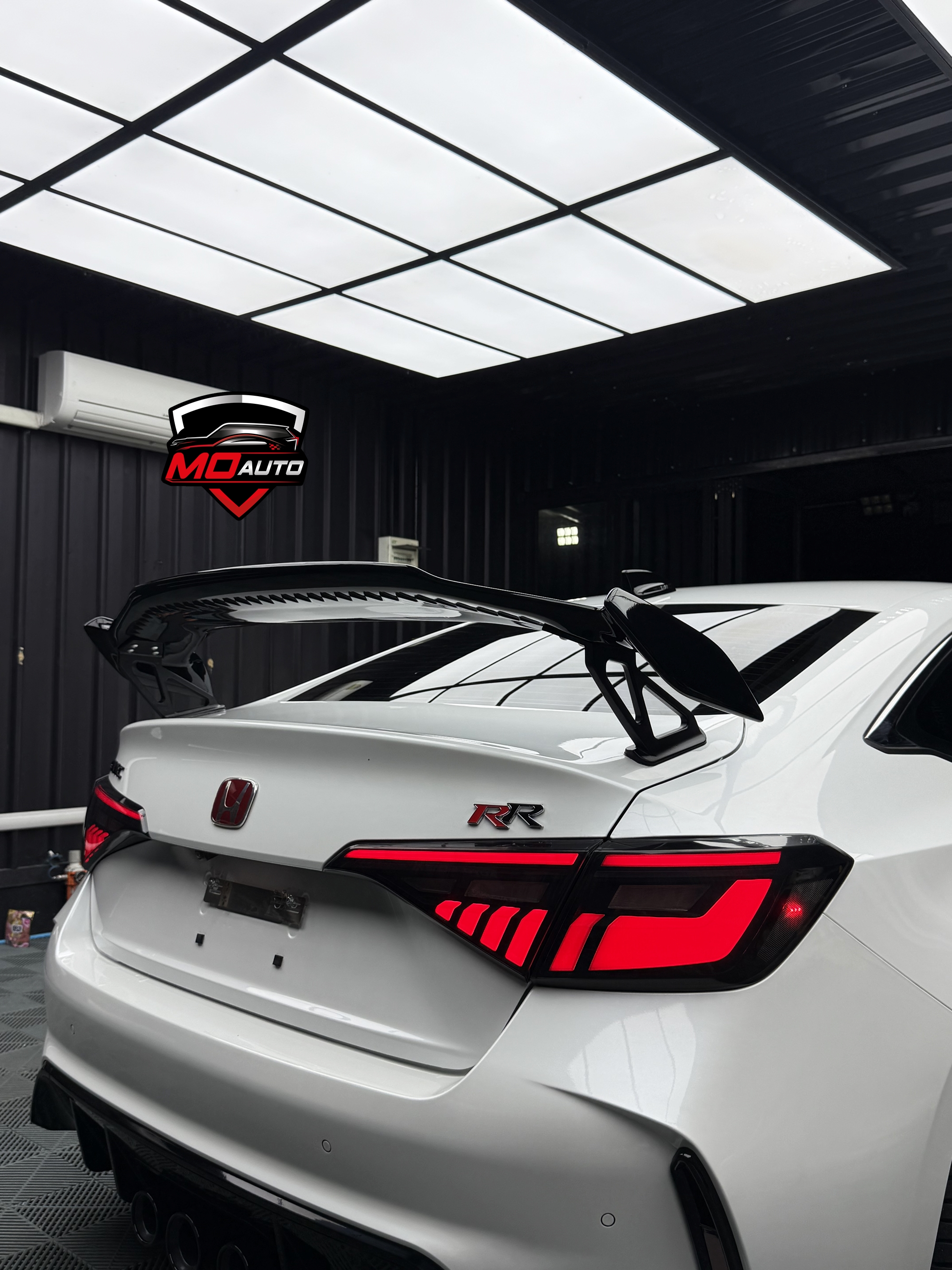 สปอยเลอร์ TYPE-R M-SPORT ดำเงา สำหรับ CIVIC FE