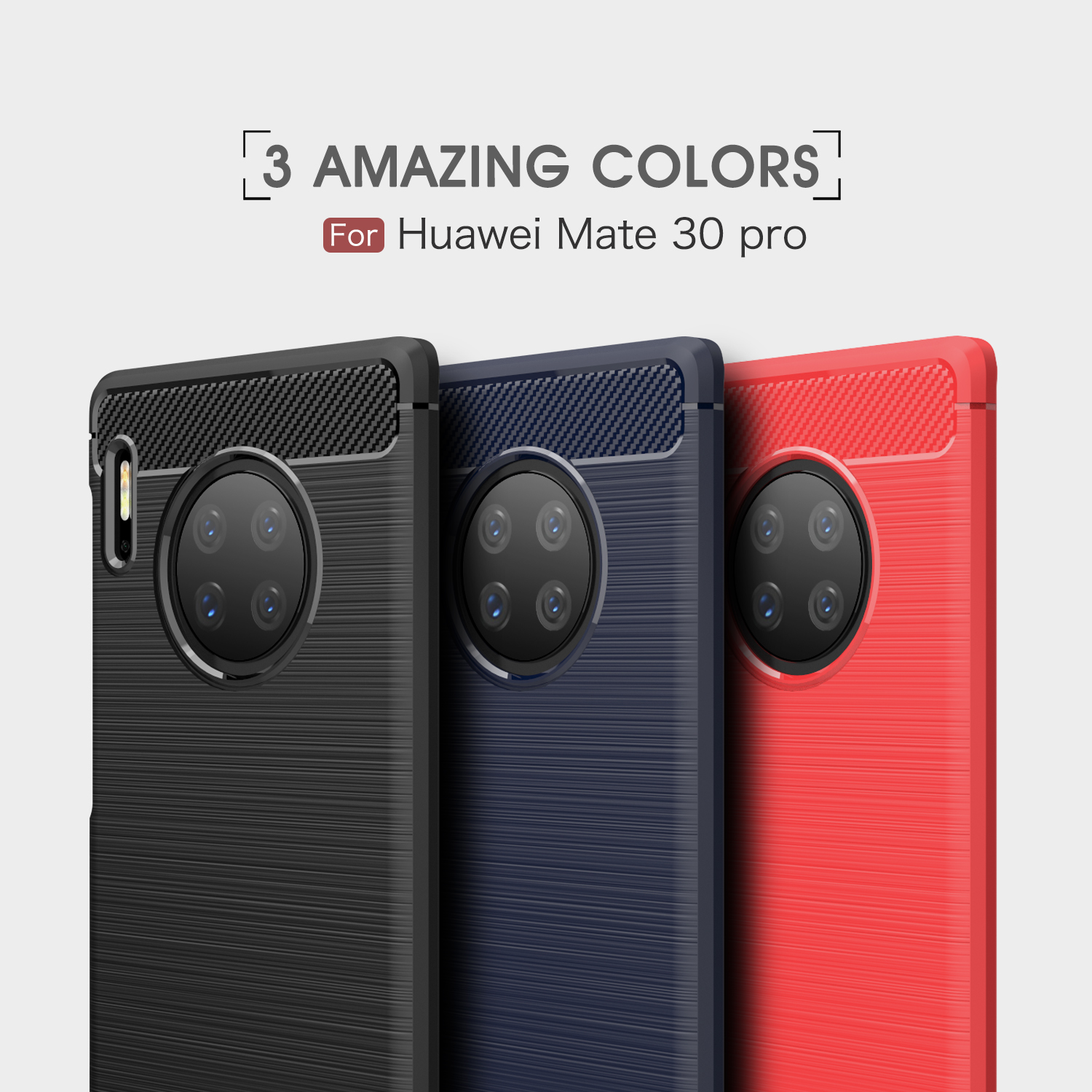 Case Huawei Mate 30 Pro / Pre-order * Brushed เคส TPU คาร์บอนไฟเบอร์ช่วยเพิ่มความเก๋ไก๋ *