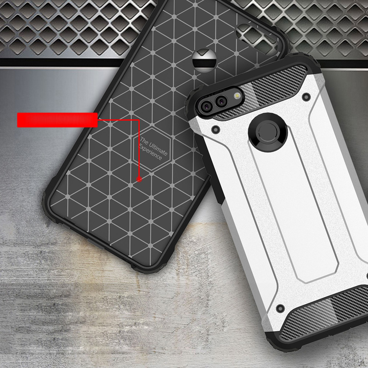 Case Huawei Y9 2018 / Pre-order * Combo แบบทนทาน พลาสติกไฮบริดและวัสดุ TPU, การป้องกัน 2 ชั้น *