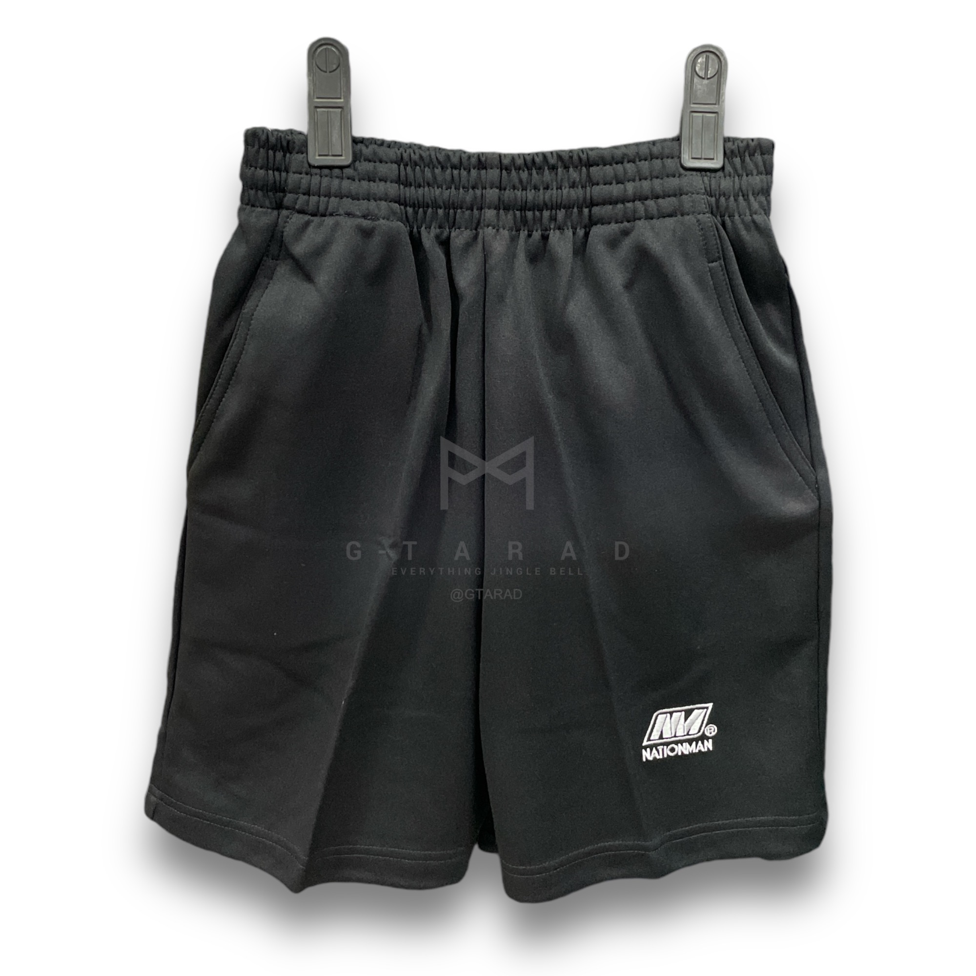 กางเกงวอร์ม ขาสั้น Nation Man สีขาว สีดำ สีกรม