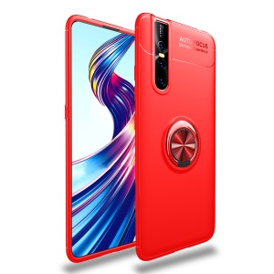 Case Vivo V15 Pro / Pre- Order * เคส TPU ขาตั้งแหวนนิ้ว (แผ่นแม่เหล็กโลหะในตัว) คุณภาพสูงกันกระแทกและทนต่อแรงกระแทก *