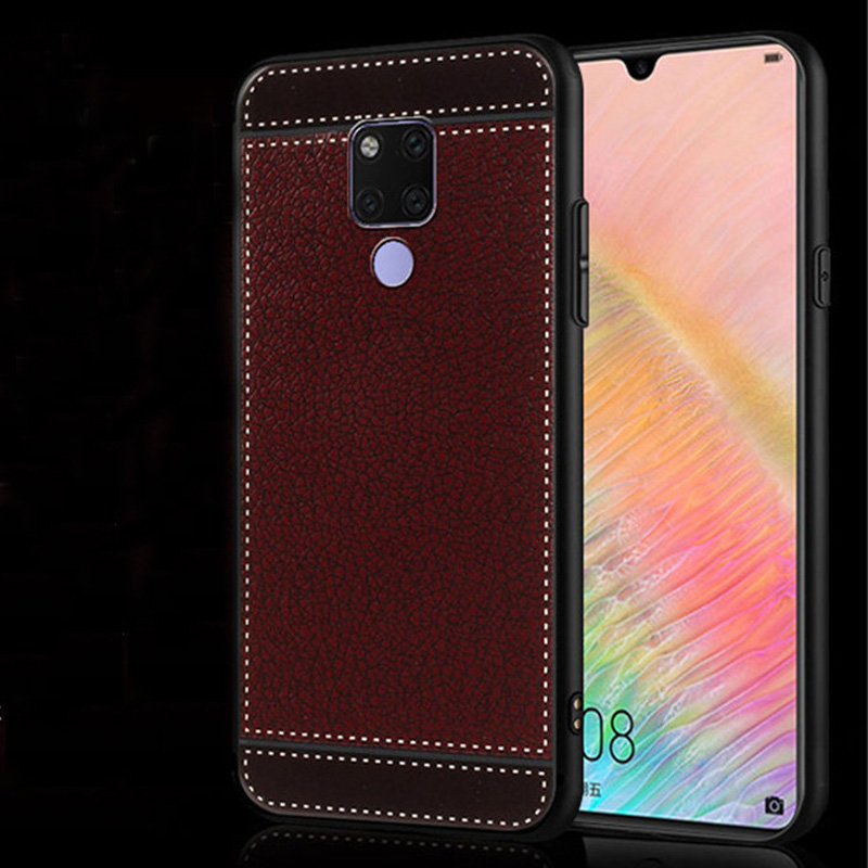 Case Huawei Mate 20 X / Pre-order * เคสหนังซอฟท์ซิลิโคนผิวลิ้นจี่ *