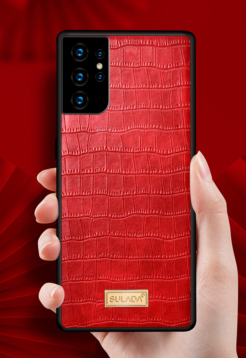 Case Samsung Galaxy S21 Ultra 5G / Pre-Order * SULADA เคสหนังจระเข้เนื้อ TPU เคสที่มีรูปลักษณ์ที่หรูหราและสวยงาม *
