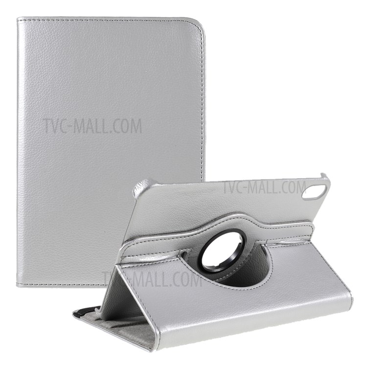 Case iPad mini 6 (2021) # Pre-Order * เคสขาตั้งหมุนได้ 360 องศา Litchi Texture Leather กันกระแทก *