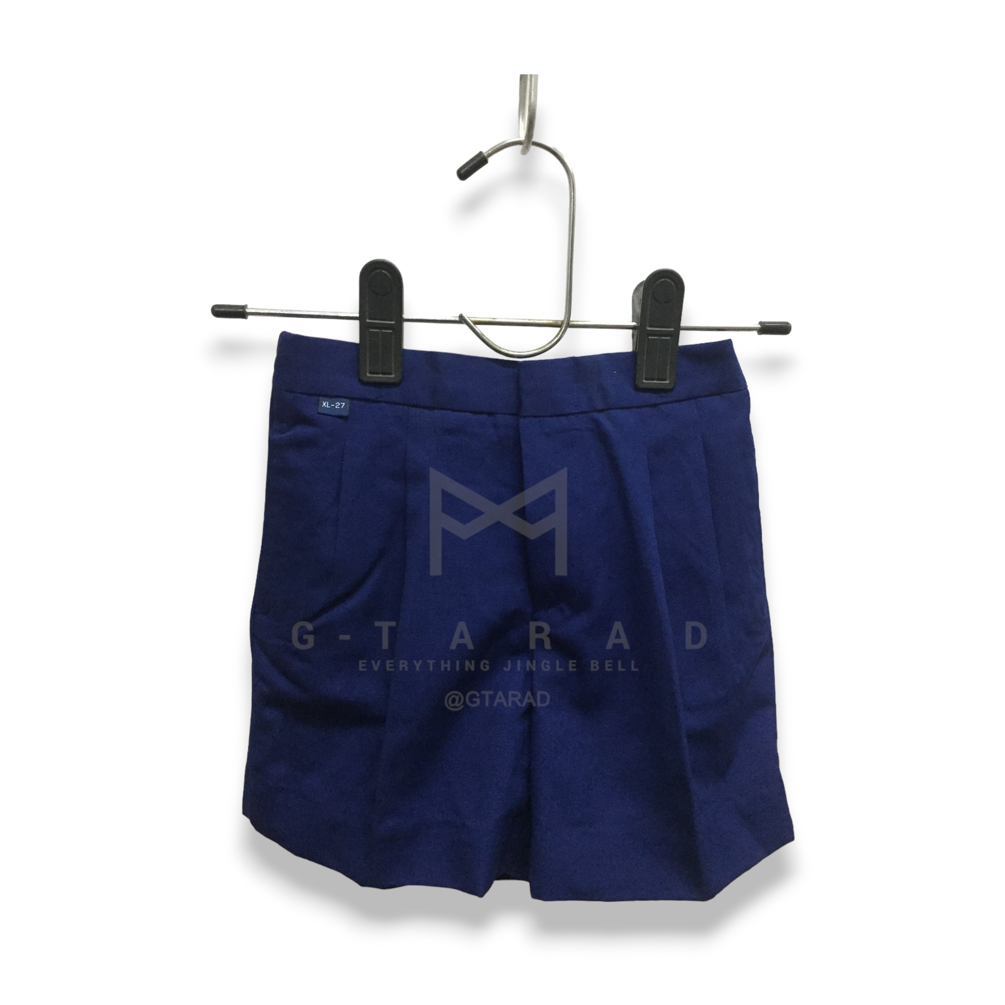 กางเกงนักเรียนอนุบาลตราเรือใบ สีกรมอ่อน เอวยางหลัง รังดุมหน้า (เอว 22-32 นิ้ว)