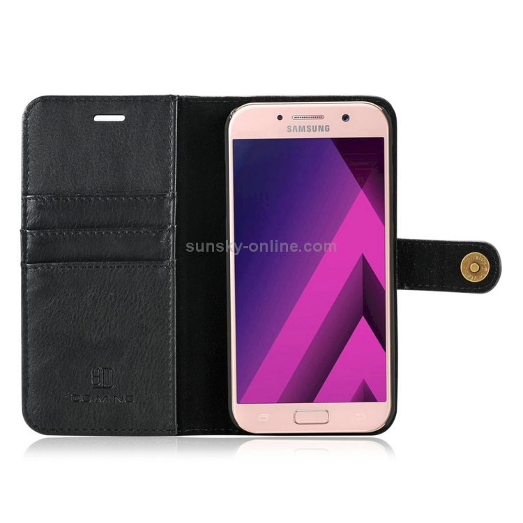 Case Samsung Galaxy A7 2017 / Pre-order * DG.MING เนื้อม้าฝาพับที่ถอดออกได้เคสที่มีการป้องกันแม่เหล็กกับผู้ถือและช่องเสียบการ์ดและกระเป๋าสตางค์ *