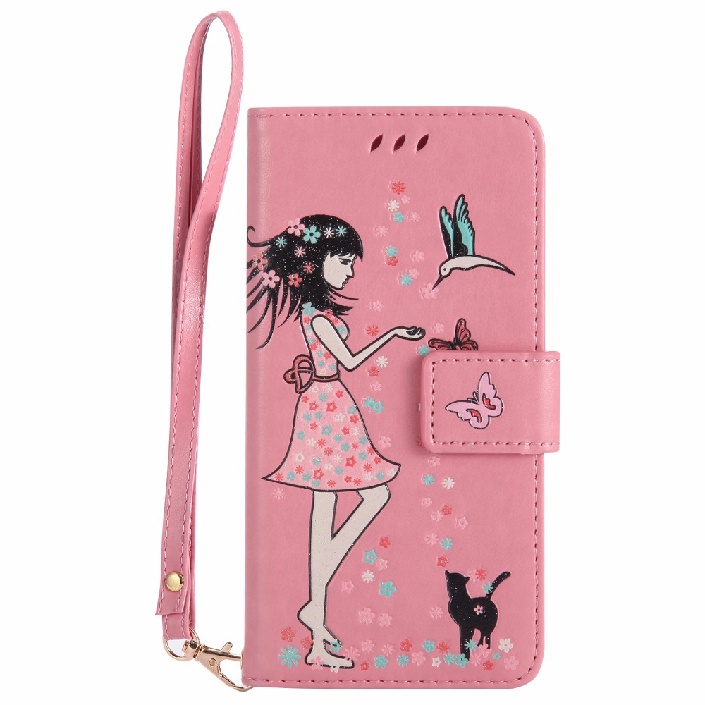 Case Huawei Y6ii / Pre-orde * เคสกระเป๋าสตางค์สไตล์หนัง PU หนังส่องสว่าง *