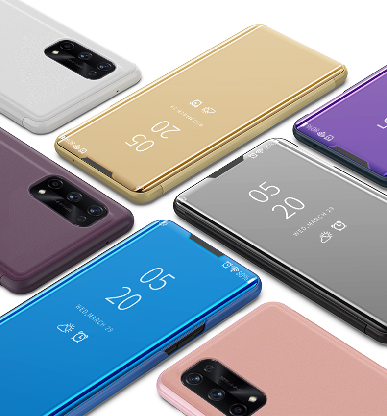 Case Realme 7 Pro / Pre-Order * เคสกระจกสมาร์ท Clear View ฝาครอบหนัง *