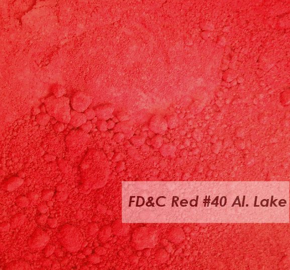 FD&C Red No.40 Lake in 50g กระจายตัวในน้ำมัน