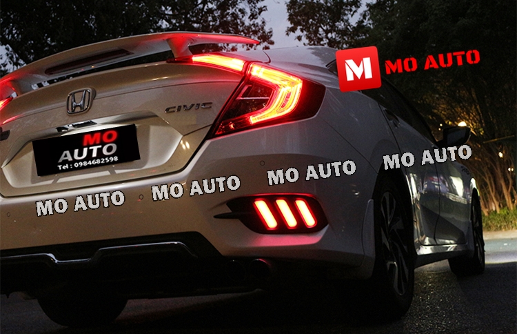 ไฟเบรคกันชนท้าย Mustang Style Civic FC 2016-2021