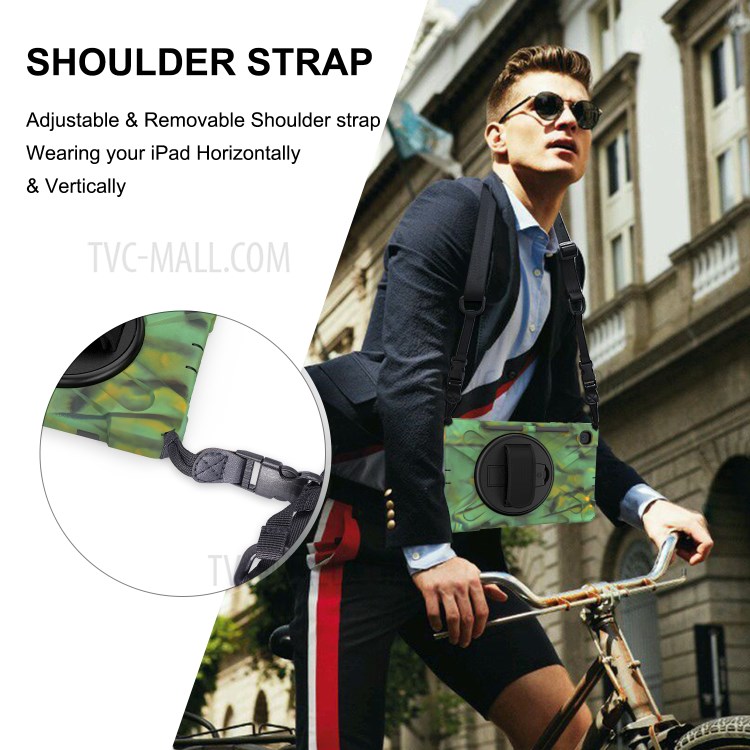 Case Samsung Galaxy Tab S6 Lite / Pre-Order * [X-Shape] PC + TPU ปกและสายคล้องไหล่หมุนได้ 360 องศา *