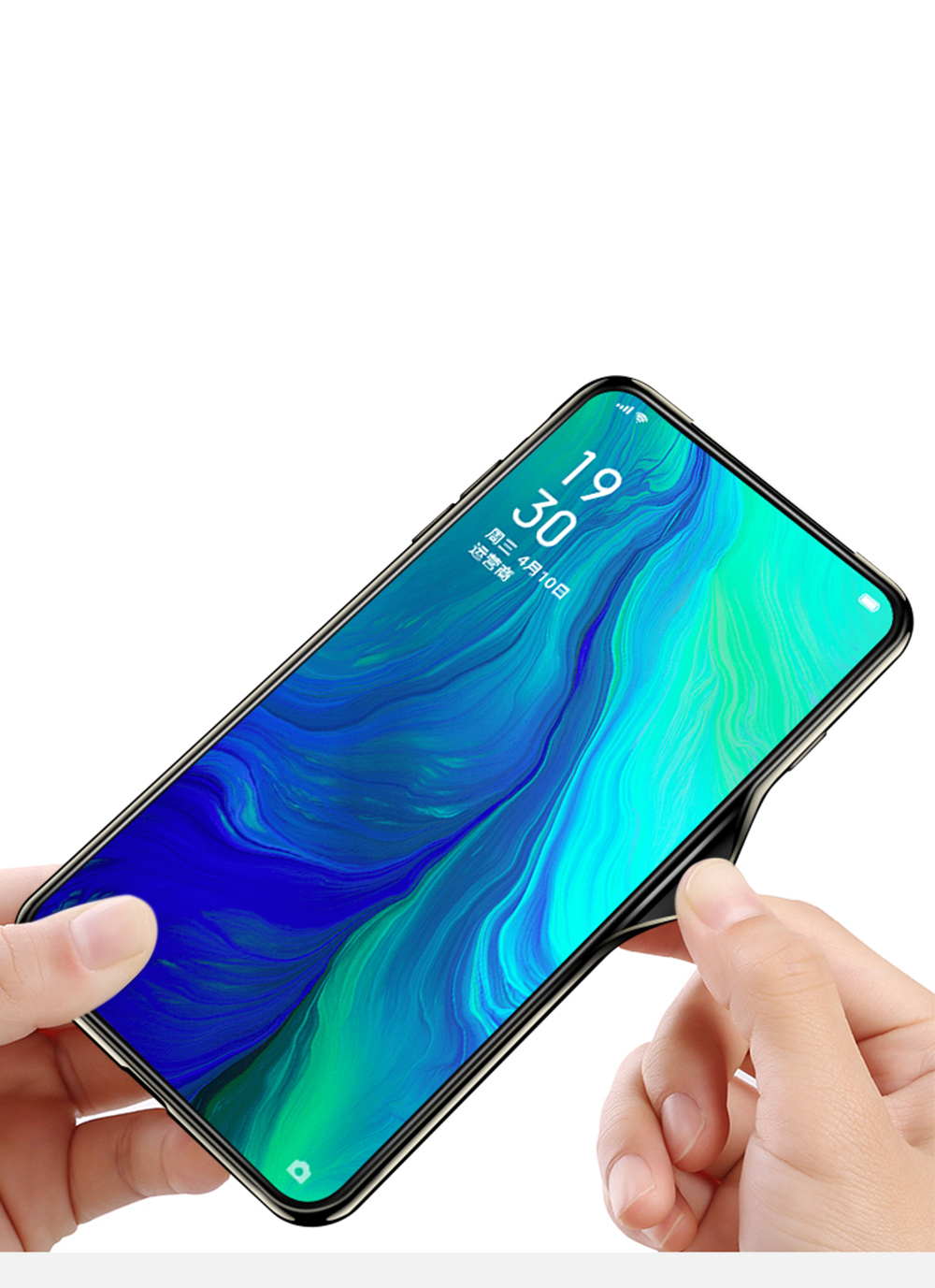 Case OPPO Reno / Pre-order * Electroplated TPU Edge + Plexiglass PC Back Hybrid ปกโทรศัพท์ *