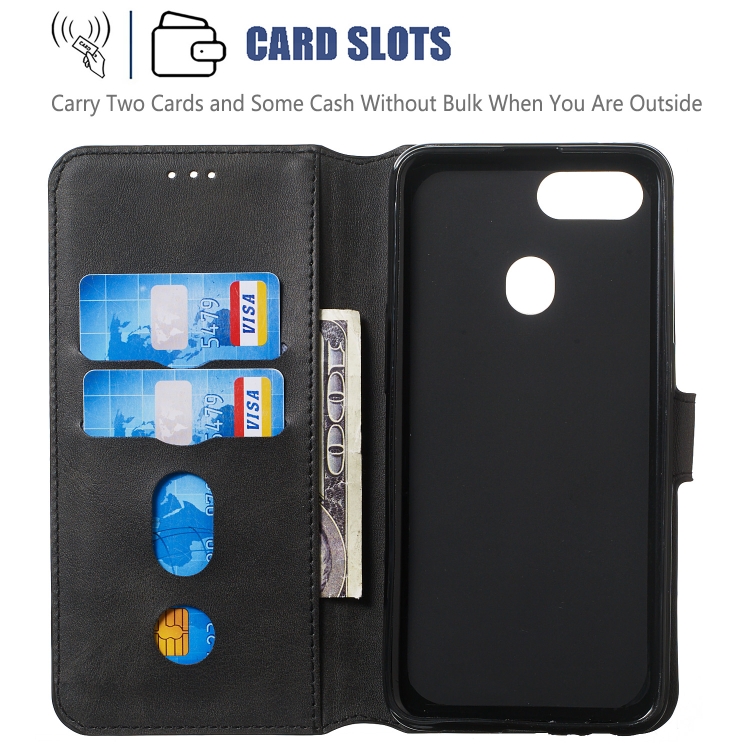 Case OPPO F9 / Pre-Order * เคสหัวเข็มขัดซองหนังแนวนอนพลิกกับกระเป๋าสตางค์และช่องเสียบบัตร *