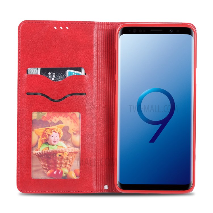 Case Samsung Galaxy S9 Plus / Pre-Order * AZNS ย้อนยุคสไตล์ปกหนัง PU พร้อมช่องเสียบการ์ด *