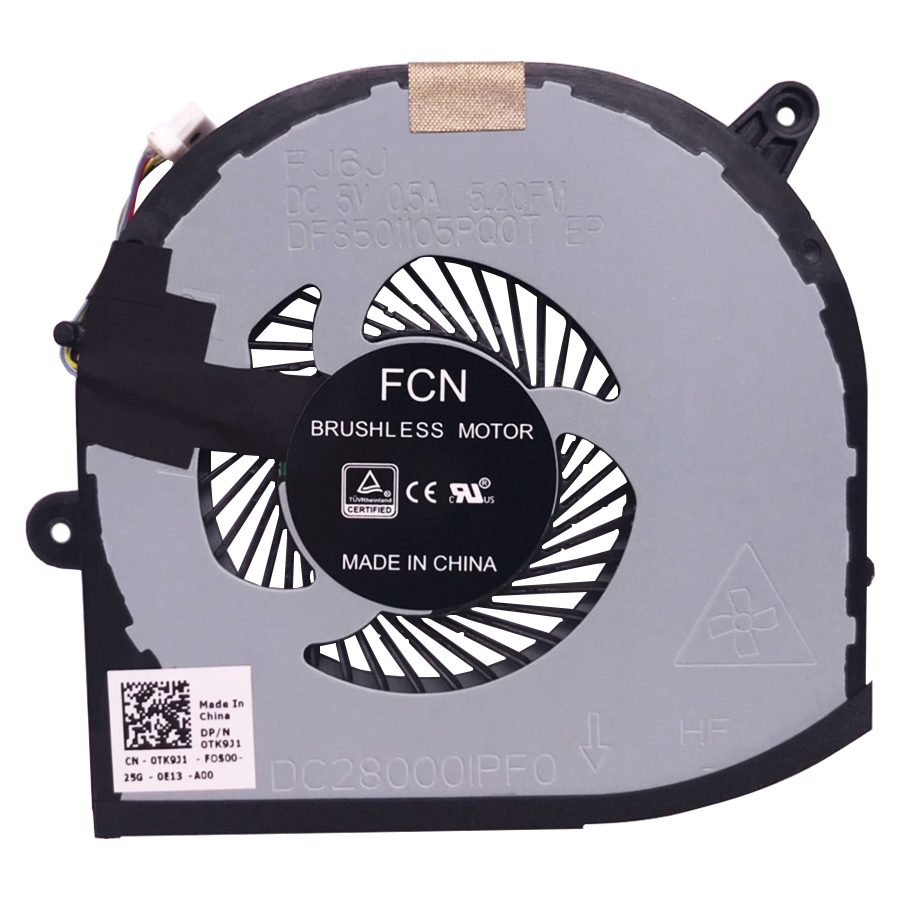 พัดลมโน๊ตบุ๊ค Dell Precision 5510 5520 5530 XPS 9550 9560 9570 แท้ รับประกันศูนย์ Dell พัดลมการ์ดจอ ราคา ไม่แพง