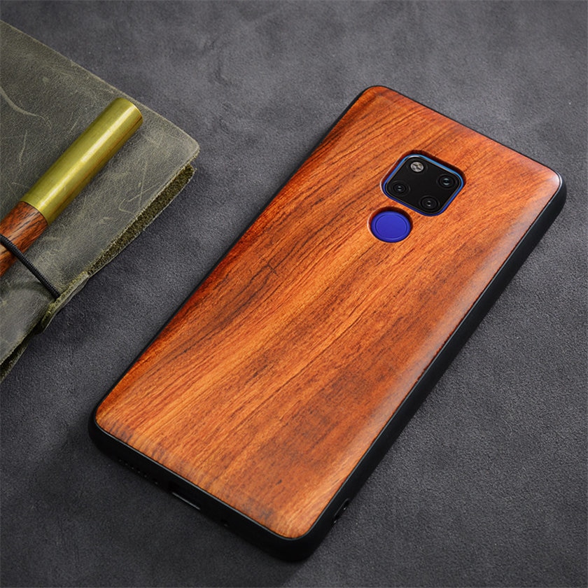 Case Huawei Mate 20 X / Pre-order * เคสหรูหราปกหลัง TPU ไม้แกะสลัก สลิม Coque Boogie Original *
