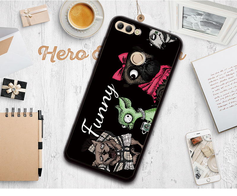 Case Huawei Y9 / Pre-order * 3Dปกคลุมสำหรับหัวเว่ยY9 2018ดอกไม้ซิลิโคนอ่อนนุ่ม *