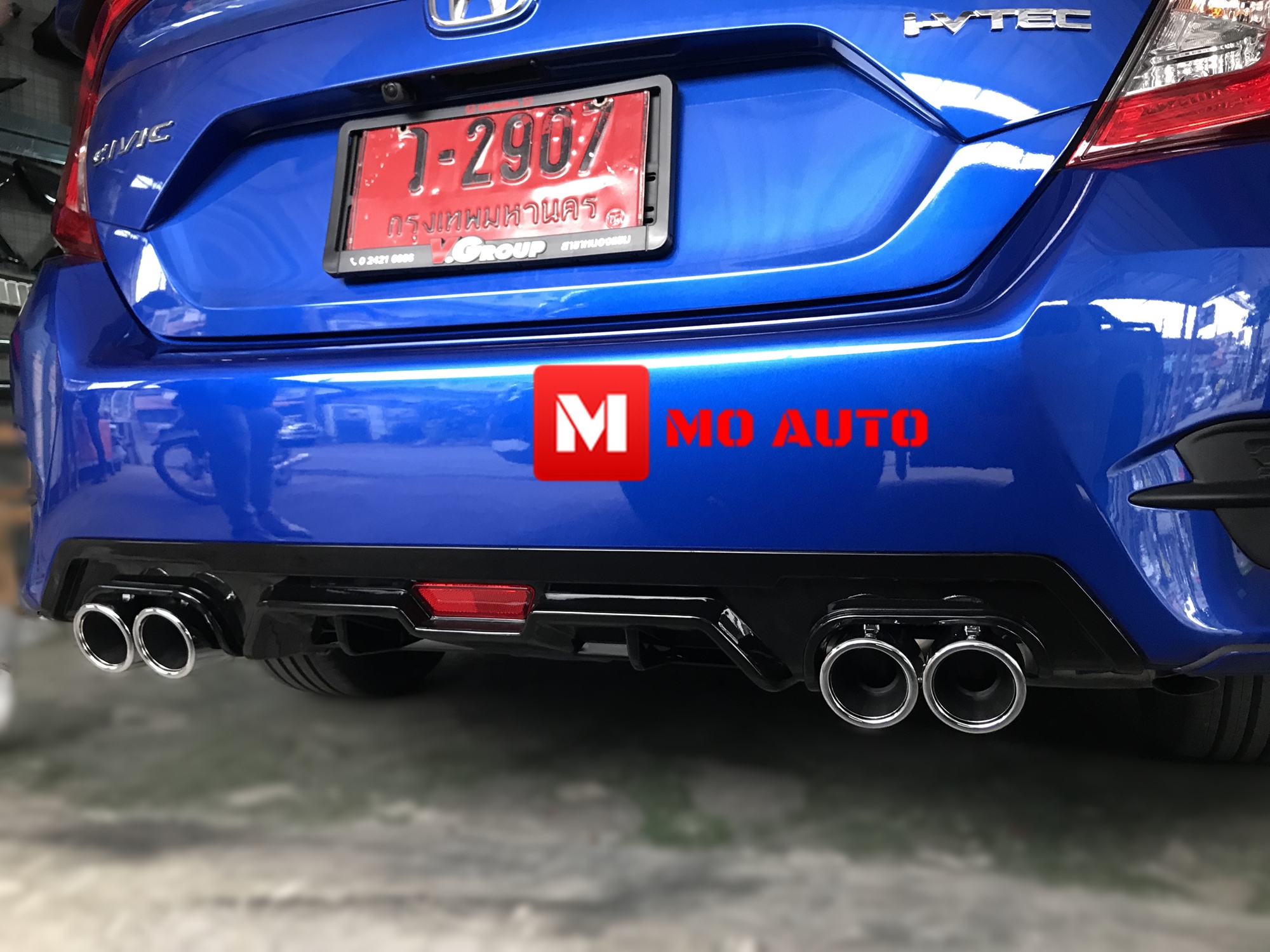 Diffuser ทรง Sport พร้อมปลายท่อหลอก CIVIC FC/FC MC 2016-2021