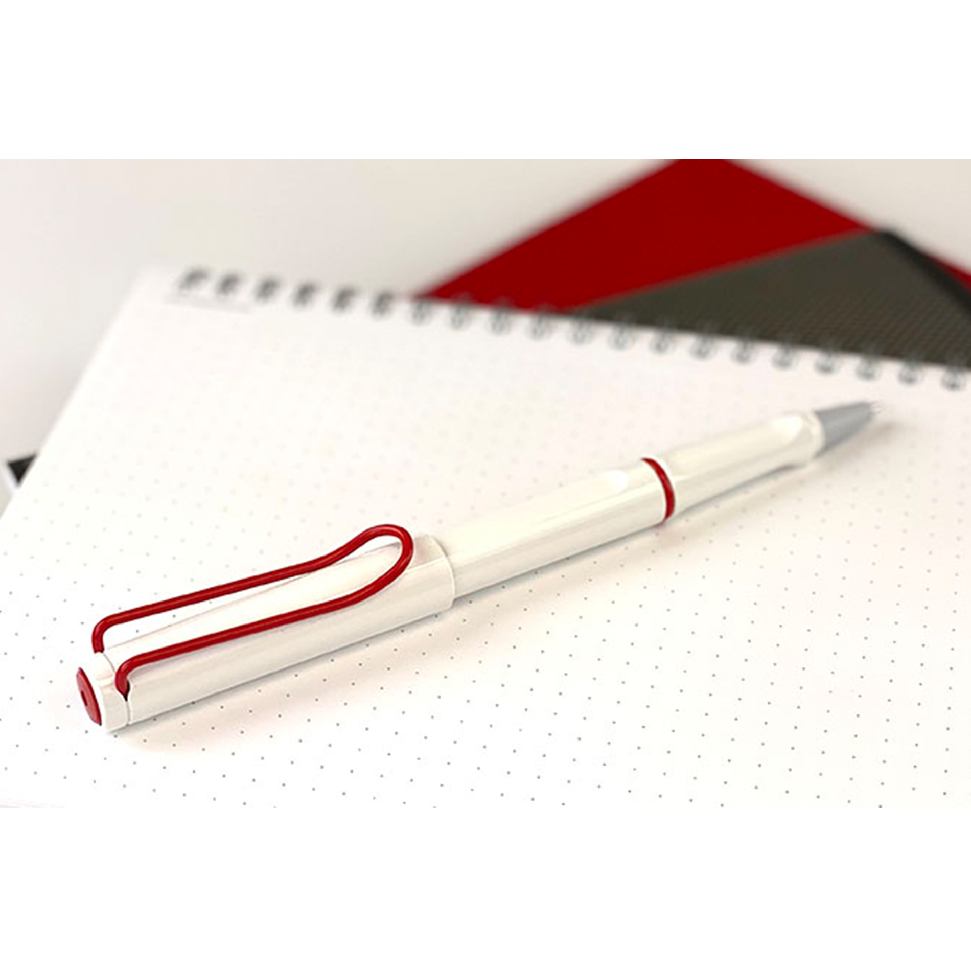LAMY safari rollerball pen white red clip 2021 limited edition
