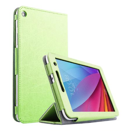 Case Huawei Mediapad T2 7.0 / Pre-order * Ultra Slim หรูหราผ้าไหมพลิกยืนหนัง PU ครอบคลุม 3 พับ ขาตั้ง *