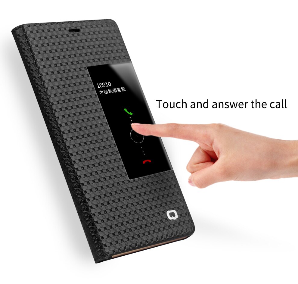 Case Huawei P9 Plus / Pre-order * QIALINO เคสหนังแท้ ฟังก์ชั่นปลุก / นอนหลับอัตโนมัติ *