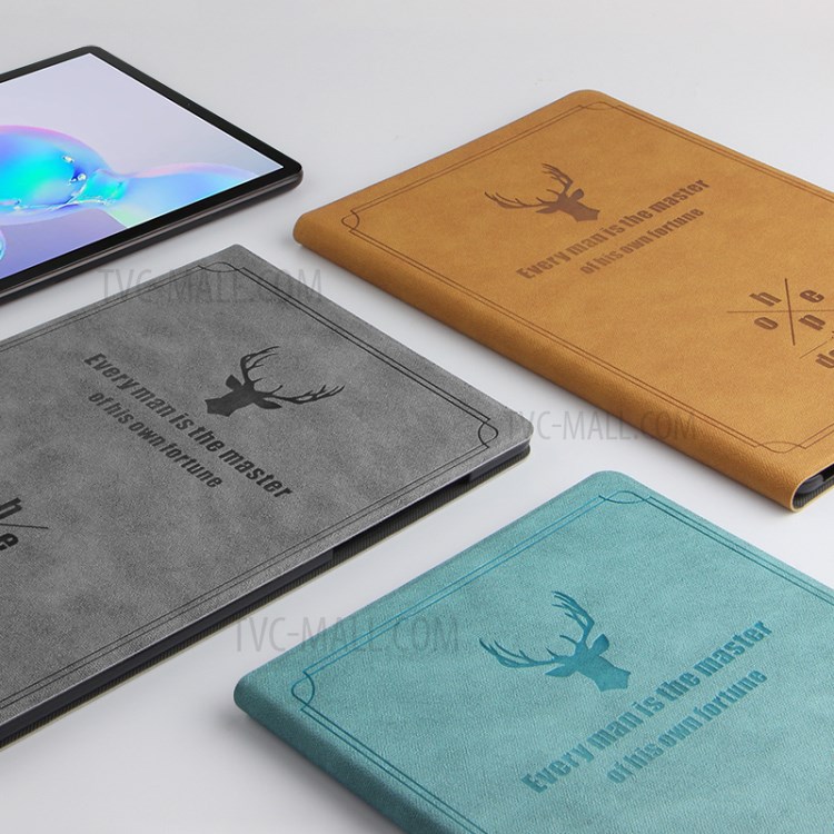 Case Samsung Galaxy Tab S6 / พรีออเดอร์ * Deer Imprint Skin หนัง PU บางเฉียบ *