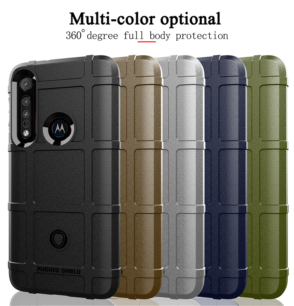 Case Motorola One Macro / Pre-order * เคสตารางสี่เหลี่ยม TPU ป้องกันการกระแทกทนทานฝาครอบ *