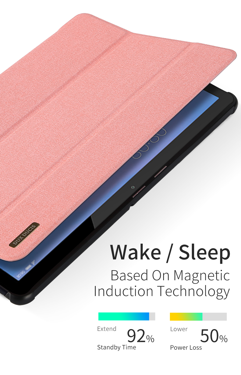 Case Huawei MediaPad T5 / Pre-Order * DUXDUCIS Smart Phone ทำจากหนัง PU สังเคราะห์คุณภาพสูงพร้อมฝาหลังพีซี *