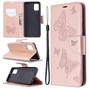 Case Samsung Galaxy A31 / Pre-Order * เคสพิมพ์ลายผีเสื้อซองหนังกระเป๋าช่องเสียบการ์ด Wallet และกระเป๋าซ่อน *