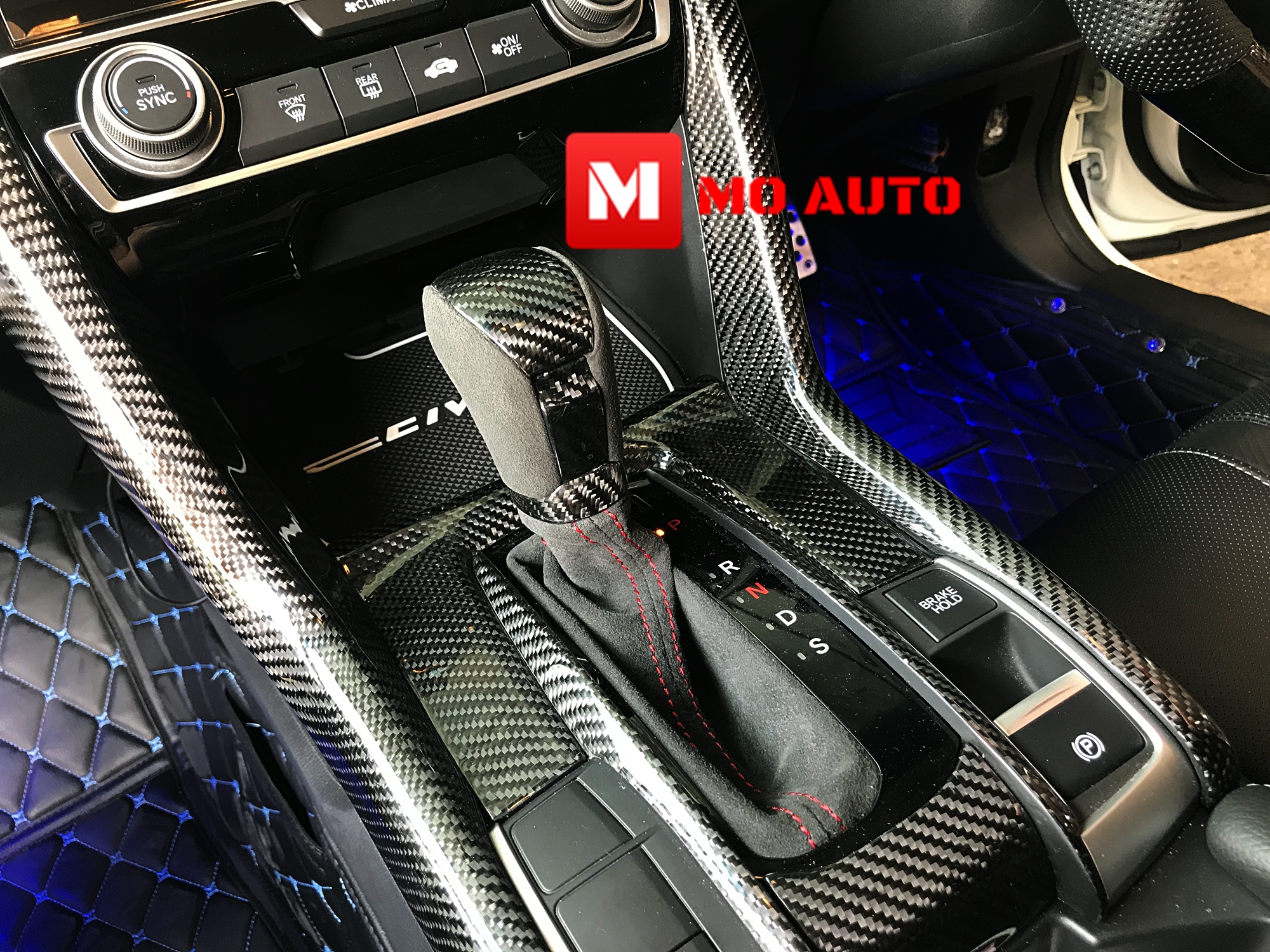 ชุดครอบคอนโซลเกียร์ CARBON แท้ CIVIC FC / FK 2016-2021