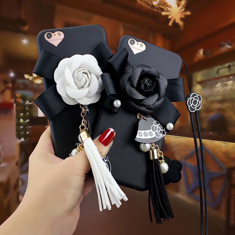 Case Huawei GR5 / Pre-order * 3D ดอกไม้ พู่เคลือบซิลิคอน ด้านหลังทำให้เป็นเอกลักษณ์และน่ารัก *