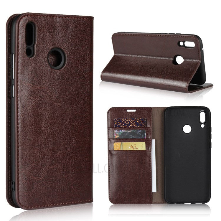 Case Huawei Y9 2019 / Pre-orde * เคสหนังวัวแท้ คุณภาพสูงที่มีผิวม้าอย่างมีสไตล์ *