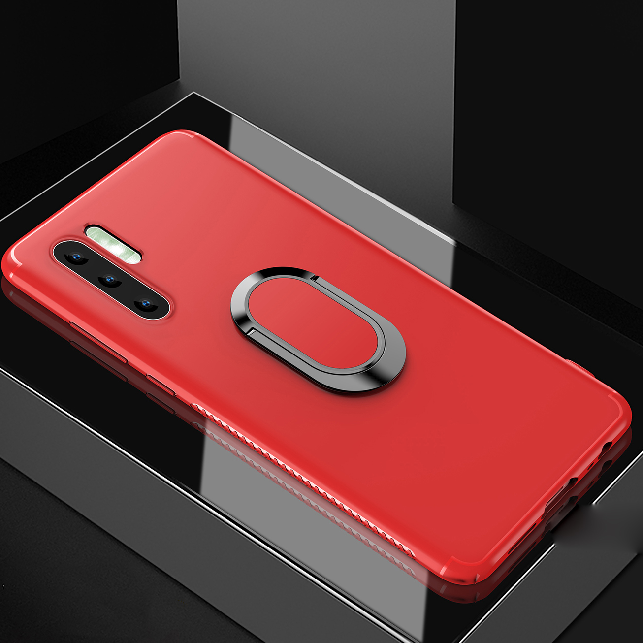 Case Huawei P30 Pro / Pre-Order * เคส TPU+ แหวนนิ้วแม่เหล็ก+ขาตั้ง *